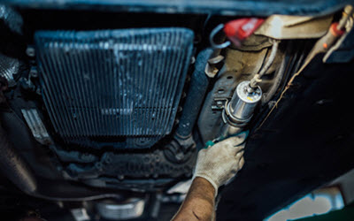 Jaguar Fuel Filter Inspection