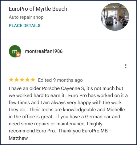 Europro Porsche Review