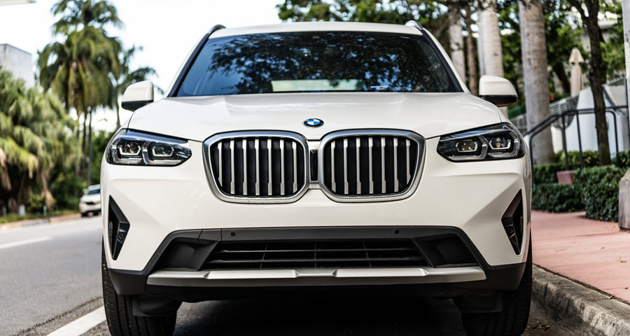 White BMW X3 Car